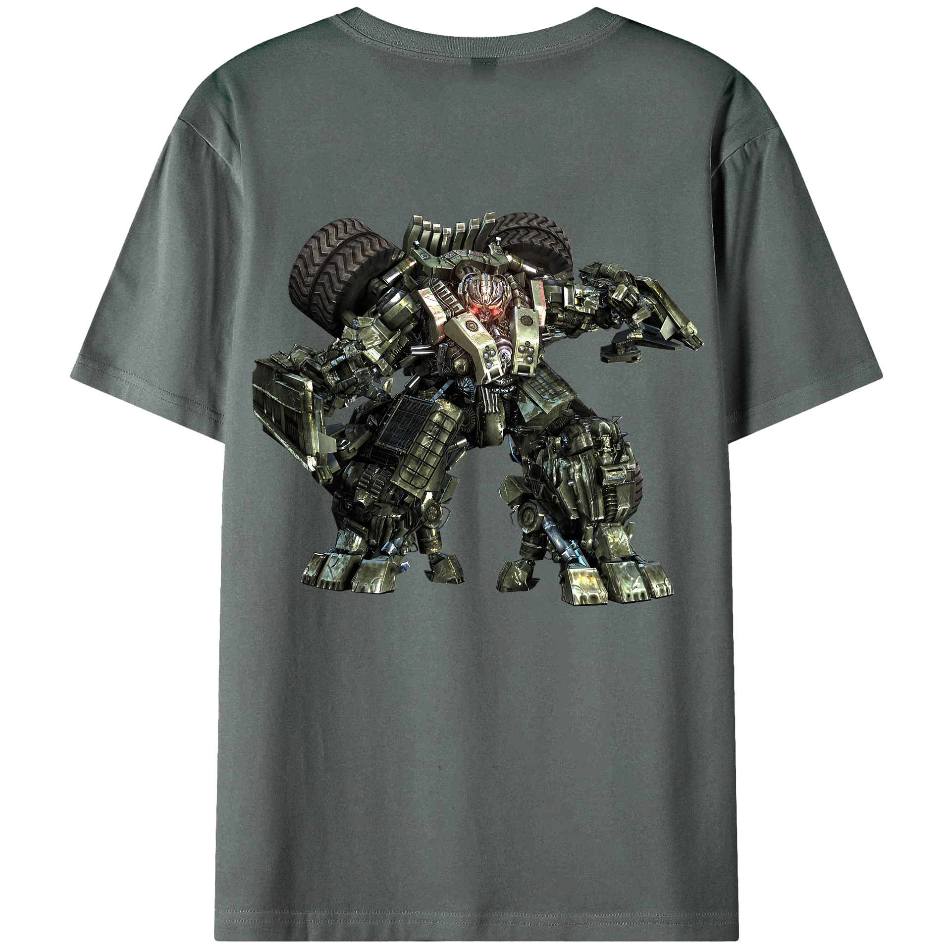 （画像用） Transformers トランスフォーマー 綿100％ メンズ半袖Tシャツ（バックプリント） 通気性